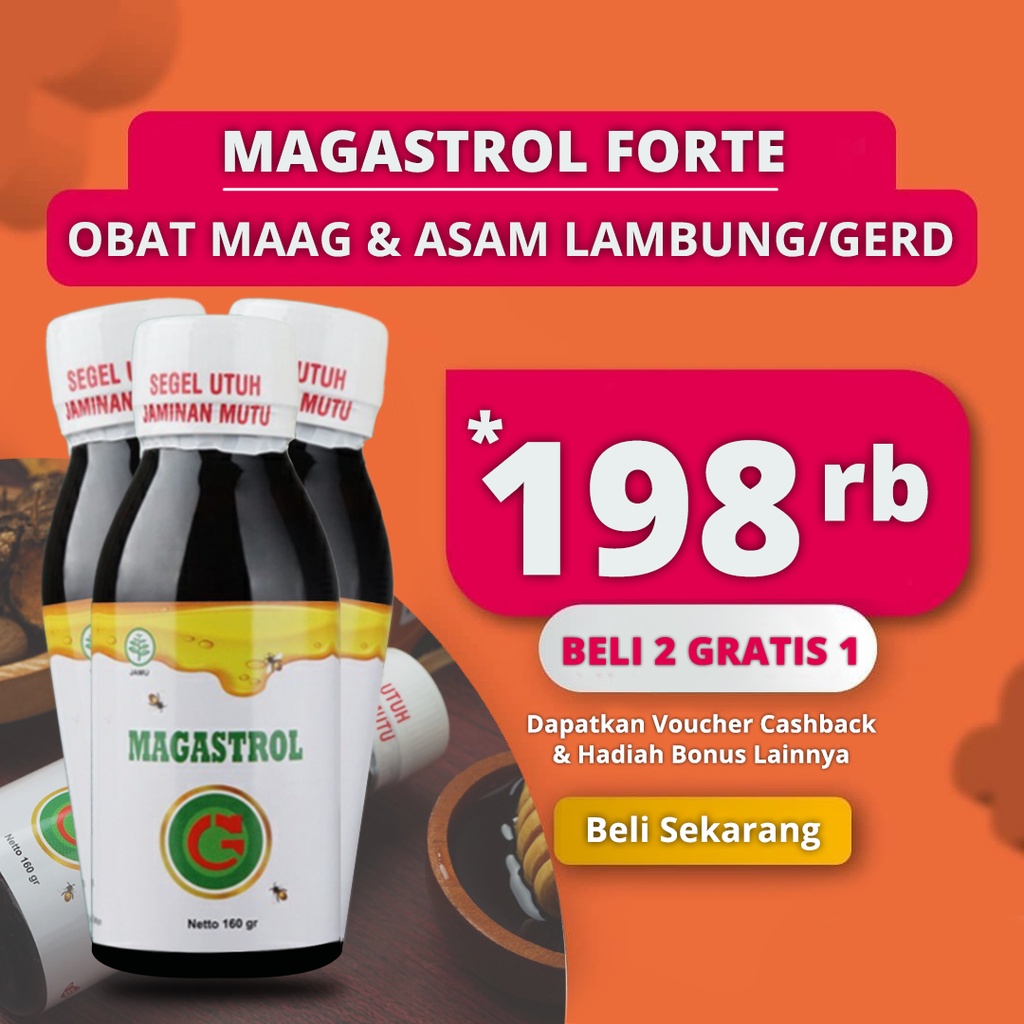 Magastrol Forte - Madu Magastrol 100% Original Asli Madu Lambung - Obat Maag Kronis & Asam Lambung Naikd - Gerd Terbukti Berkhasiat Atasi Perut Sakit Perih Kembung Mual & Muntah-BELI 1