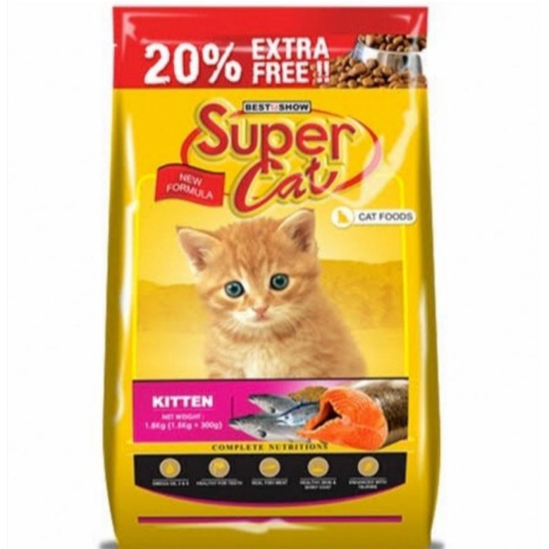 SUPER CAT KITTEN DRY FOOD - MAKANAN ANAK KUCING 1,8KG