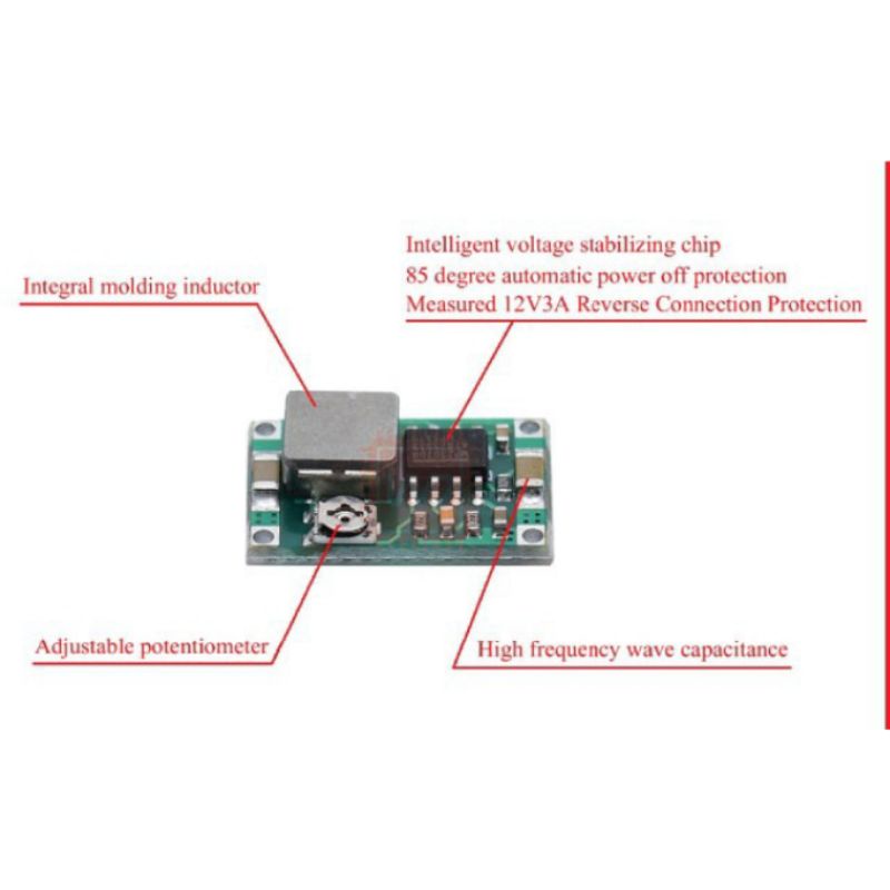 Step Down Super Mini 360 MP2307 DC Buck Regulator LM2596 Kecil