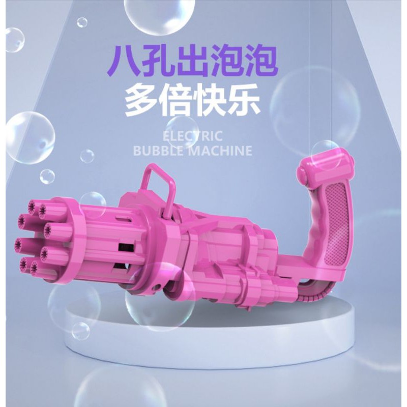 {HJ_888}Gatling Bubble Gun Buble Machine Mesin Pistol Tembak Tembakan Air Gelembung Automatic