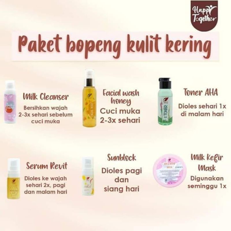 Skincare Penghilang Bopeng Kulit Kering - Paket Bopeng kukit kering by SR12
