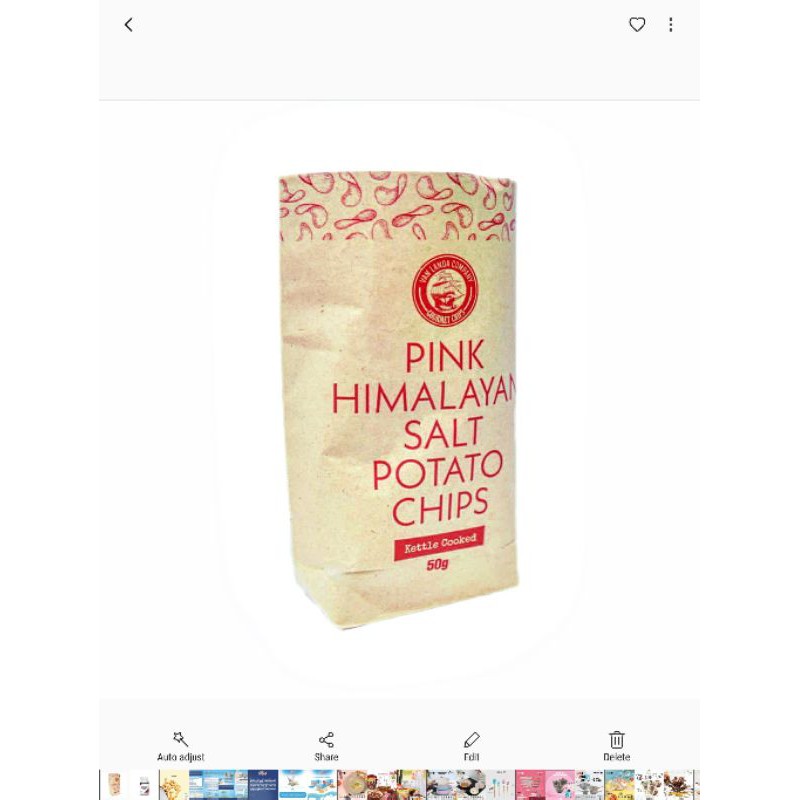 

PINK SALT HIMALAYAN POTATO CHIPS NON MSG GLUTEN FREE|EGG FREE|MSG FREE|SNACK AUTISM|