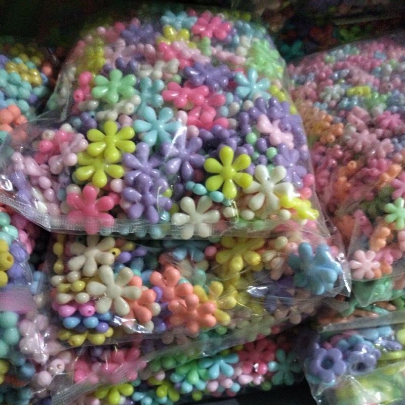 bahan akrilik  bunga matahari