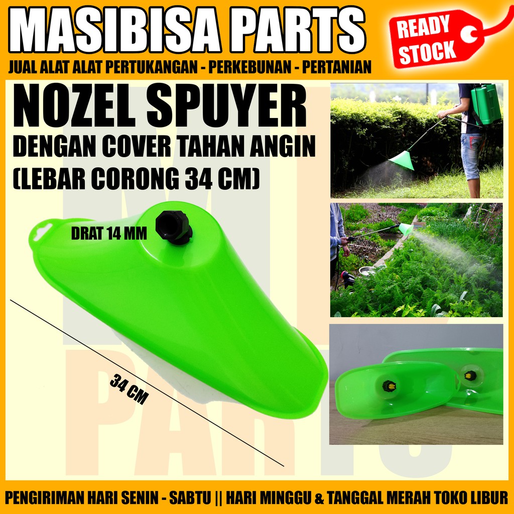 SPUYER / NOZZLE SPRAYER / NOZEL PLASTIK CORONG ANTI ANGIN BESAR