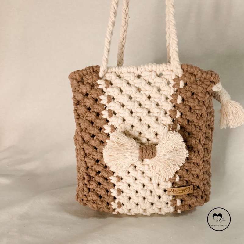 Hydra bag | Macrame bag/tas makrame/tas macrame/macrame sling bag/macrame shoulder bag/tas selempang