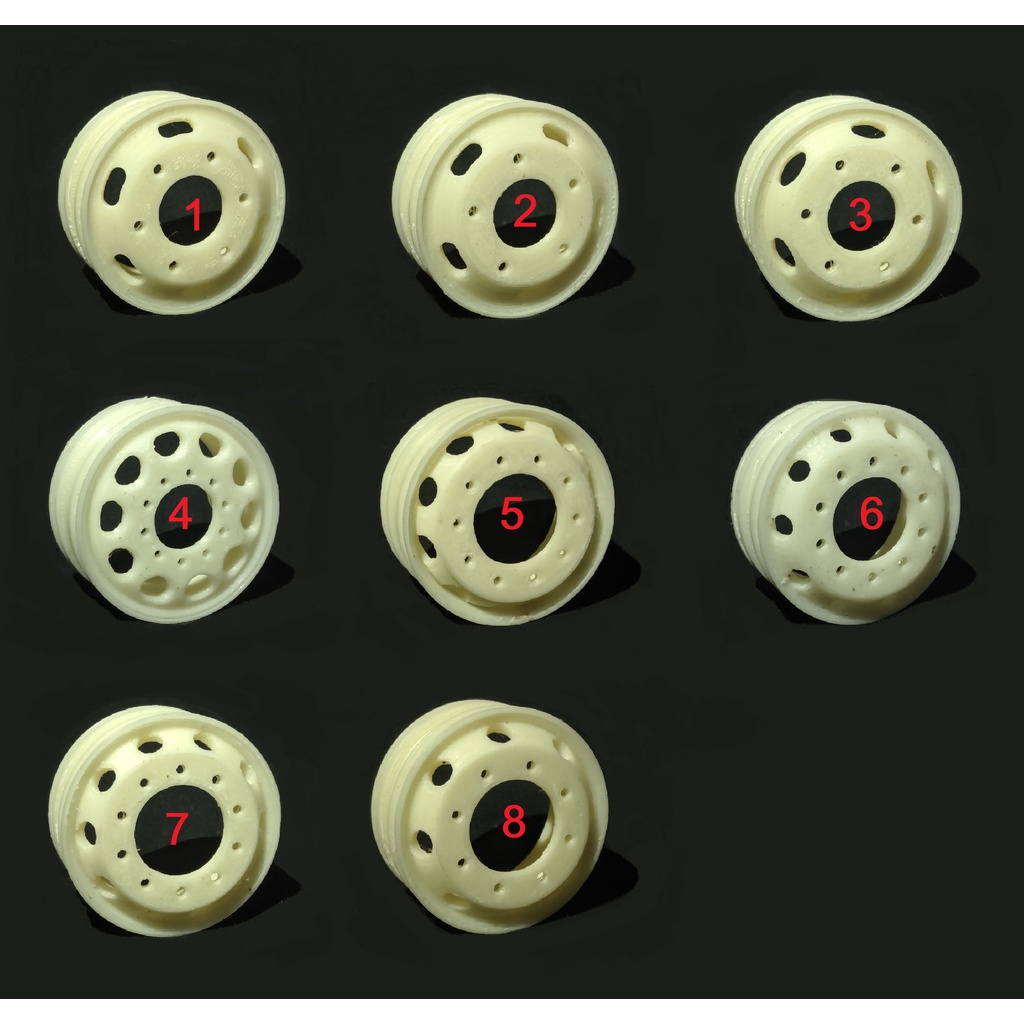 1 Velg RC Truk Miniatur Truk Skala 10-16 Berbagai Model