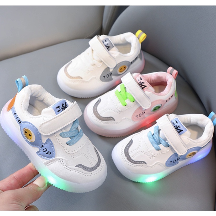 babyfit TOP LOVE sepatu sneakers anak sepatu led lampu import gs-0602r