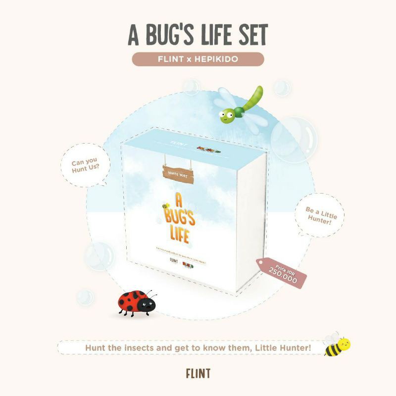 a bugs life set bug's mainan edukasi anak serangga insect outdoor bermain di taman fashcard