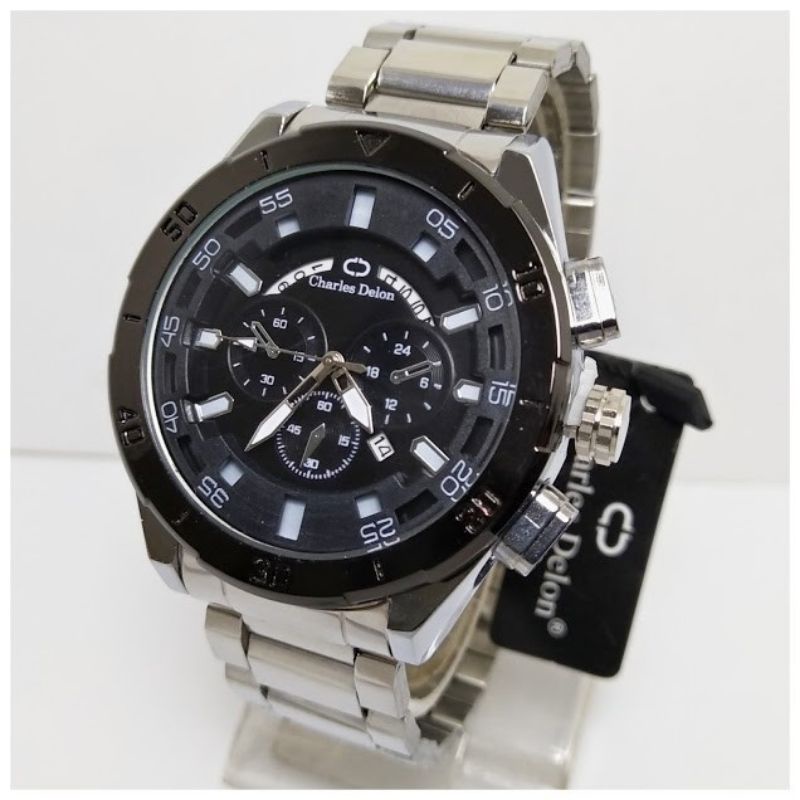 JAM TANGAN CHARLES DELON STAINLIS WATER RESISTEN