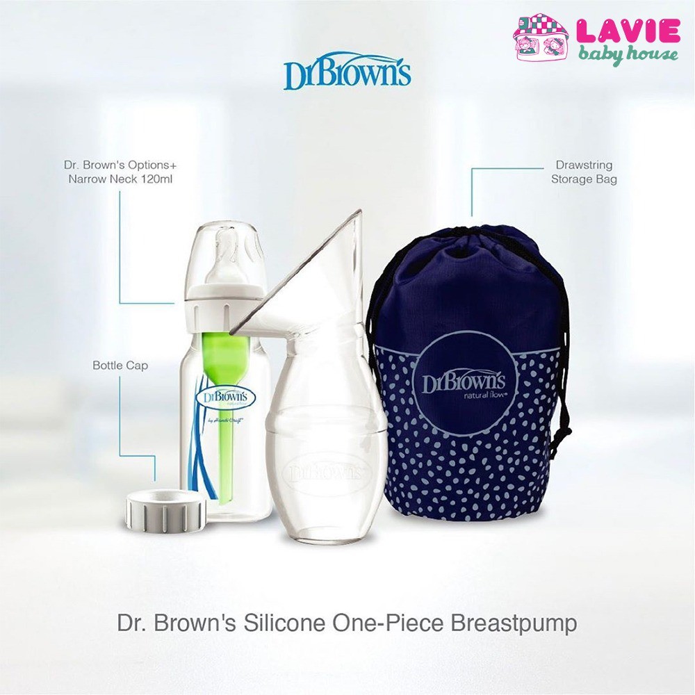 Dr Brown's - Milkflow One Piece Silicone Breast Pump