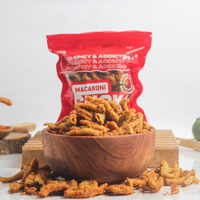 Keripik Usus Pedas Macaroni Cuck/Kripik Usus Pedas Enak/Kripik Usus Cuck