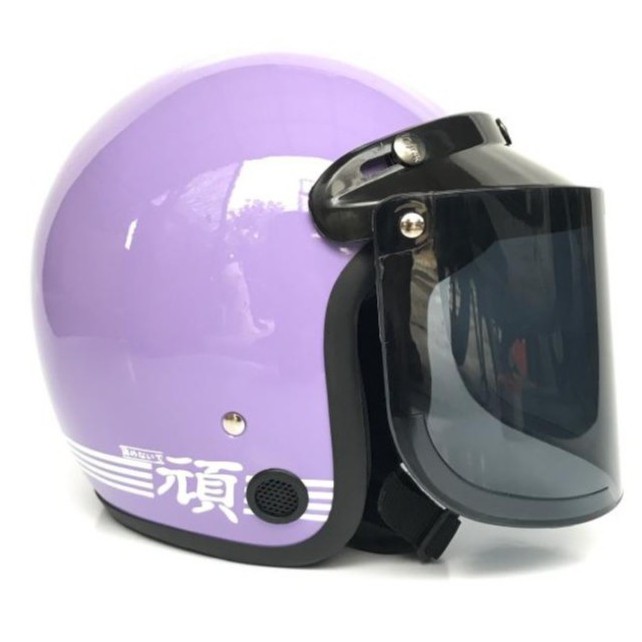 Helm Bogo Retro Garis Polos Dewasa Pria Wanita