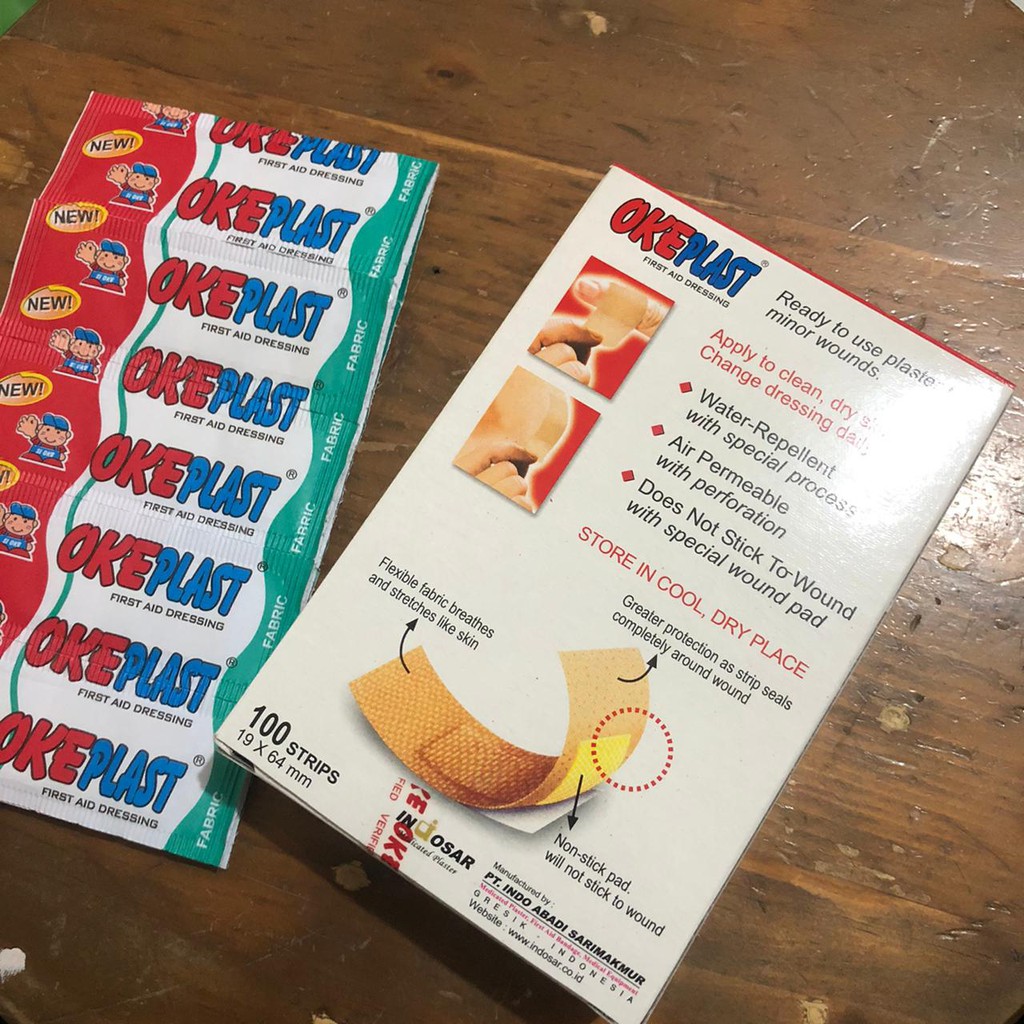 PLESTER OKEPLAST 1BOX ISI 100 STRIPS