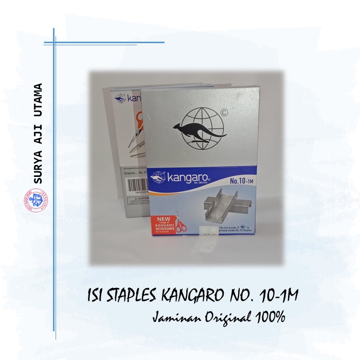 

Isi Staples Kangaro No. 10 -1M Harga 1 Pack Isi 20 Pack Kecil