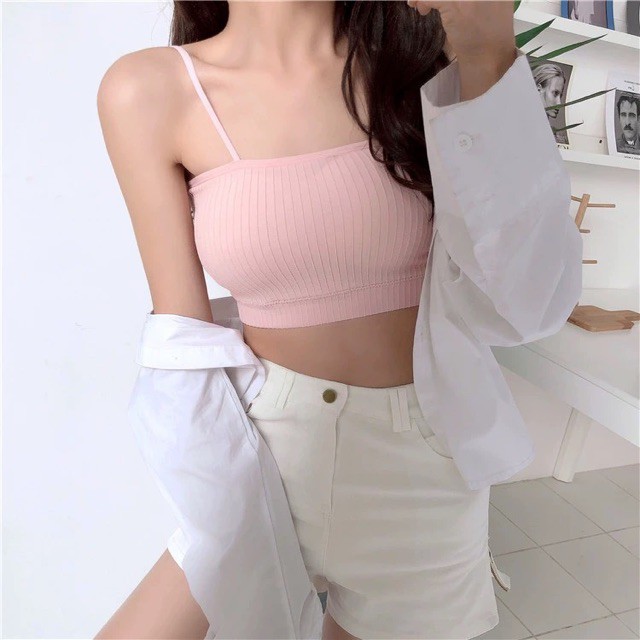 BRALETTE KEMBEN KAOS TANKTOP CROP