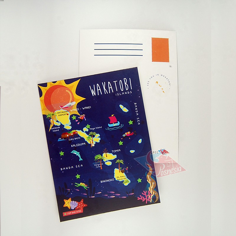 

Kartu Pos - Postcard Wisata Wakatobi