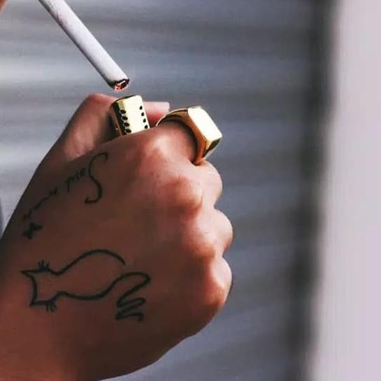 ➫ Cincin titanium square kotak hitam cincin pria keren elegant ✪