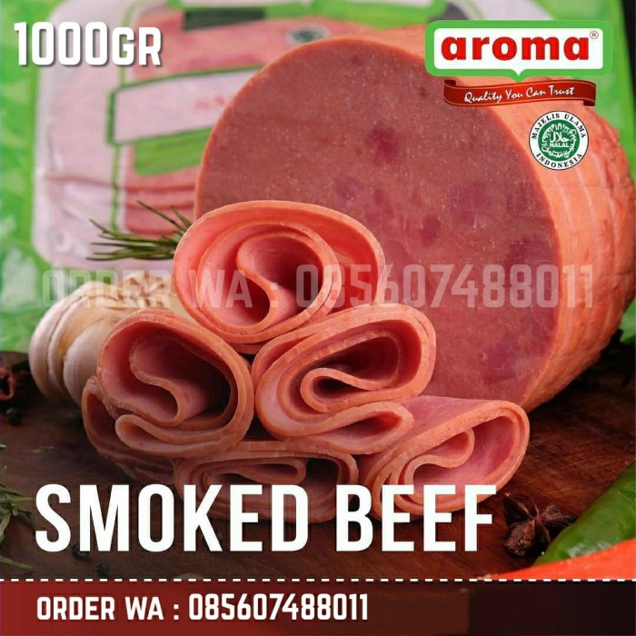 

Daging Asap - Aroma Smoked Beef 1000Gr / 1Kg Daging Sapi Asap Bulat Smoke Halal