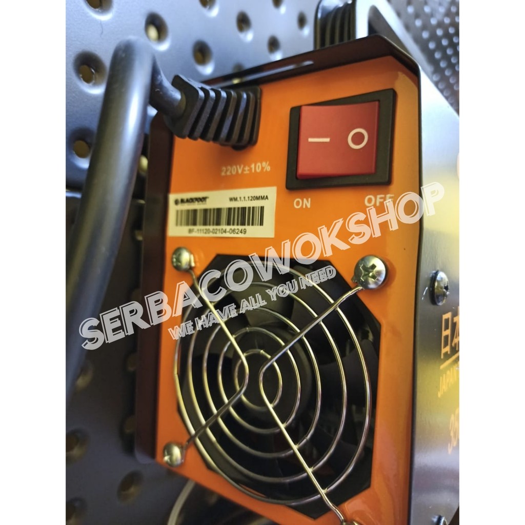 Blackfoot Mesin Travo Las Trafo Inverter 350 Watt IGBT MMA 120 A Hitam Termurah Berkualitas