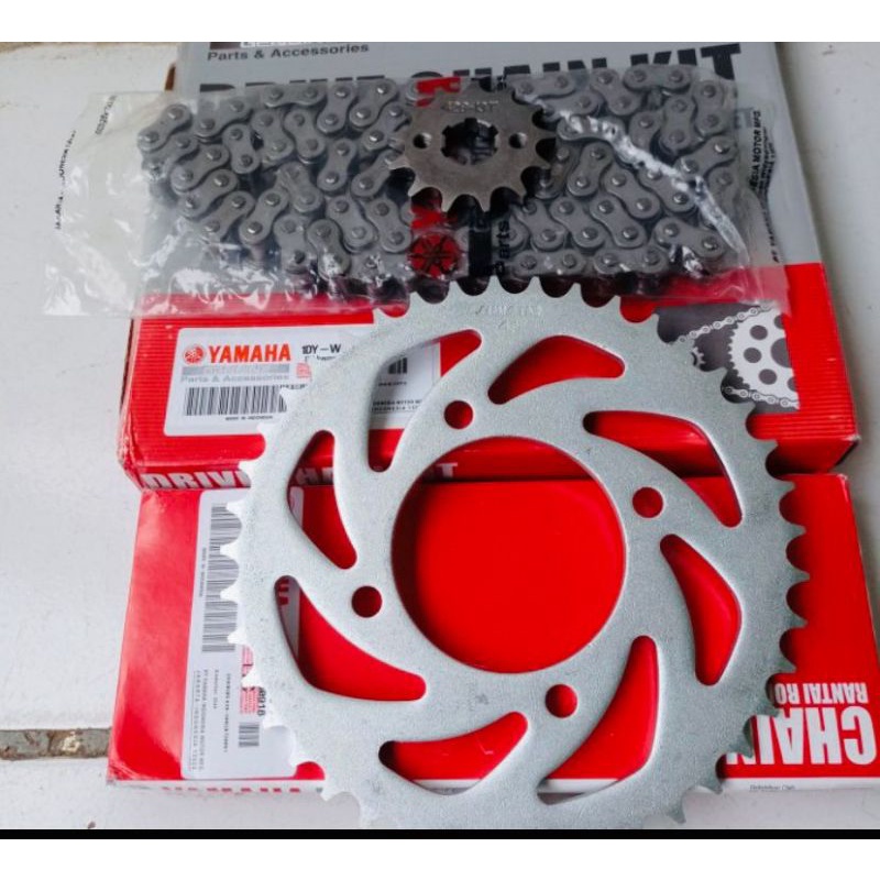 GEAR SET GIR SET JUPITER Z1 INJEKSI YAMAHA 1DY SET RANTAI GIR DEPAN BELAKANG