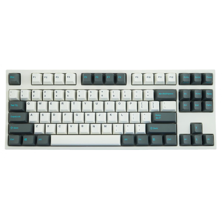 Leopold FC750R White/Gray PD TKL Double Shot PBT Mechanical Keyboard