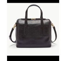 tas~fossil~Sidney Satchel~black