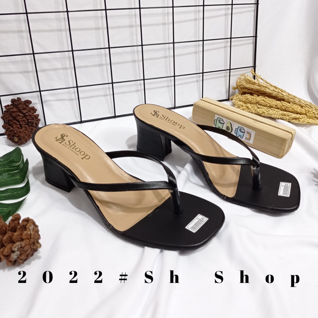 Sendal Heels Wanita Jepit Terbaru Kekinian / Sendal Cewe 2022 Sendal Murah