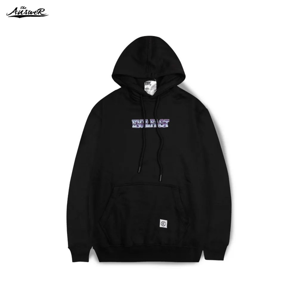 JAKET  / HOODIE EVIL ARMY "MORF F22 BLACK" THE ANSWER BANJARMASIN