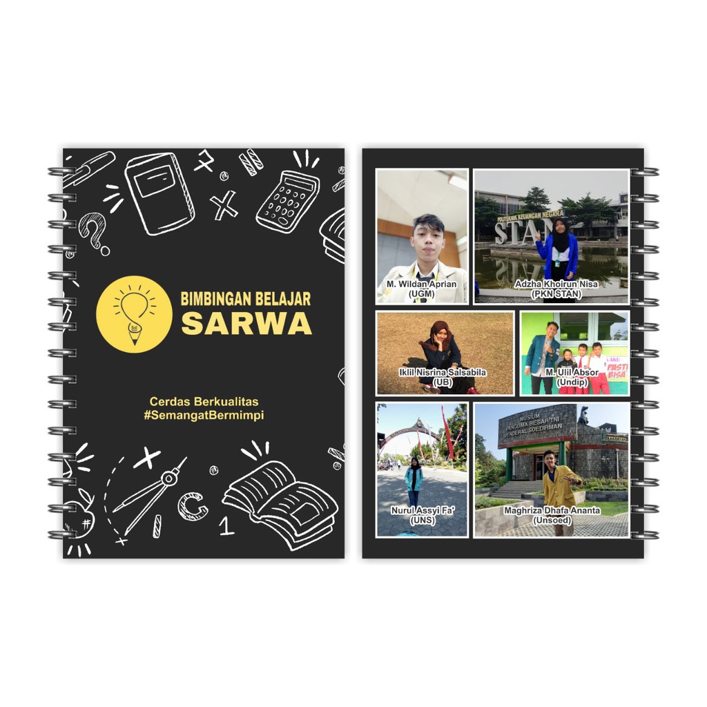 

NOTEBOOK A6 BIMBEL SARWA 100 PCS + ONGKIR CARGO