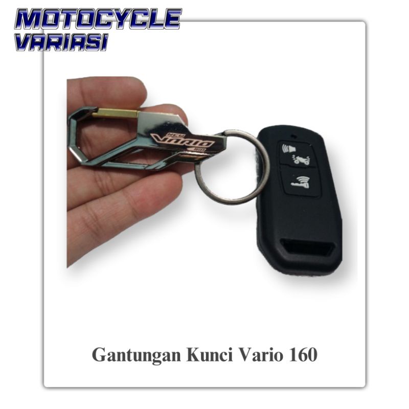 PAKET GANTUNGAN KUNCI LOGO VARIO DAN COVER SILICONE REMOTE VARIO 160 2022