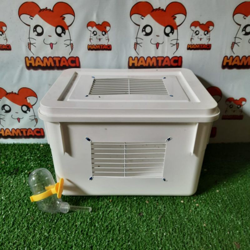 PAKET KANDANG MODIF JERUJI &amp; BOTOL 60ML HAMSTER/GERBIL/SMALLPETS