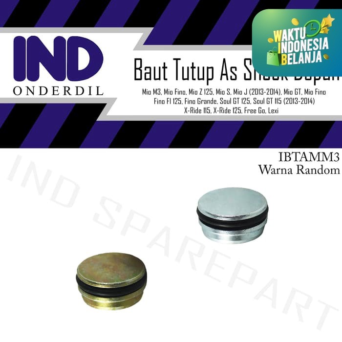 IND Onderdil Baut-Baud-Oring-Seal Tutup As Shock-Shok Depan Fino FI-F1-125 Grande