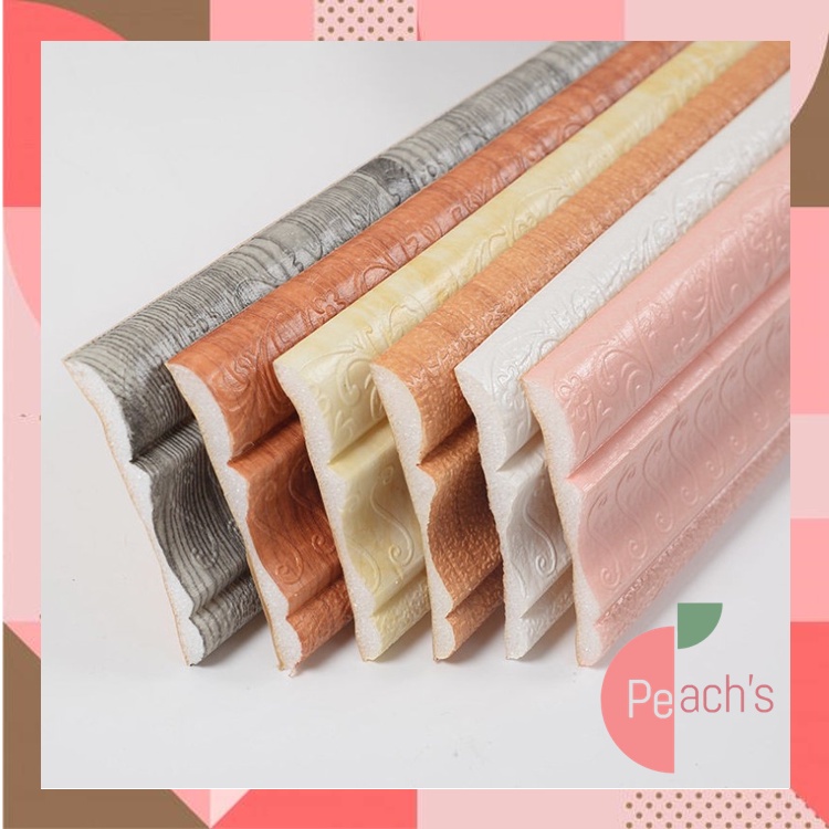 PEACH - Wall Border List Wallpaper / Wallpaper List Foam 3D / Wallpaper List Dinding 3D H719