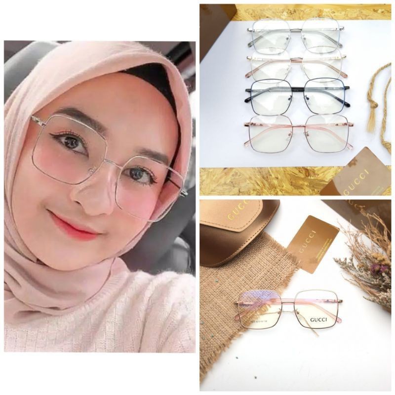 [ COD ] Kacamata Wanita / Kacamata Fashion Wanita Jy7335 Free Lensa PHOTOCROMIC NORMAL