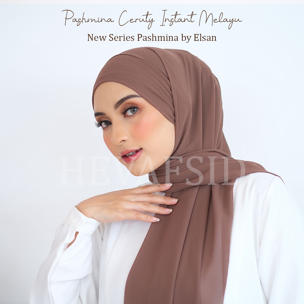 Pashmina Ceruty Instant Melayu Tali