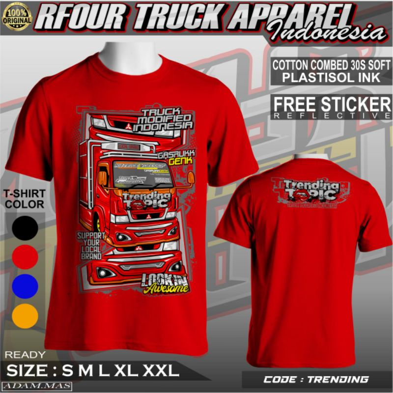 Kaos Truk Dewasa / Kaos Truk oleng / Kaos Truk Original / Canter Mania Indonesia / Anti Gosip