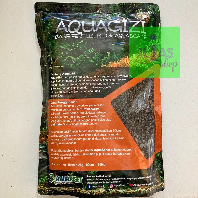 AQUA GIZI Aquagizi Pupuk dasar untuk aquascape 1kg