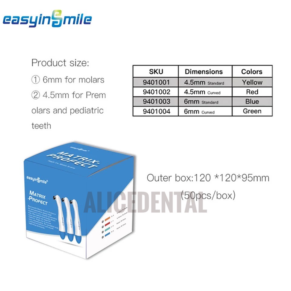 Dental matrix profect pro-matrix curve pro matrix promatrix contoured matriks band metal logam gigi universal disposable