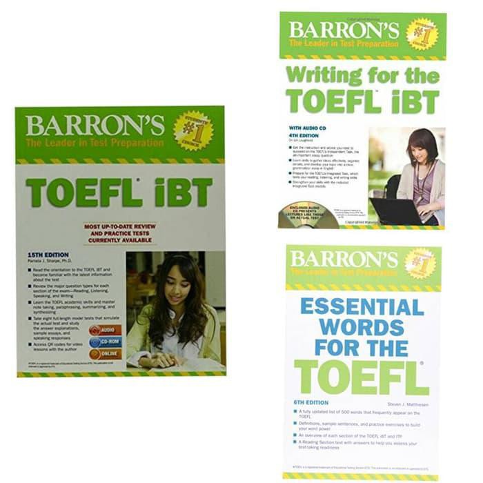 PROMO PAKET BUKU BARRON TOEFL IBT EDISI TERBARU TERBARU