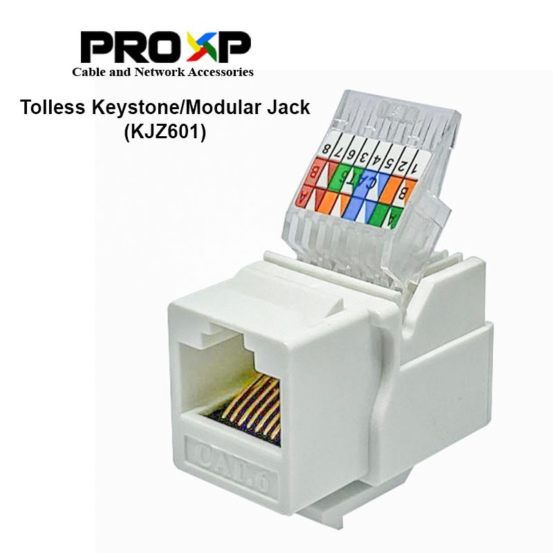 Modular Jack Keystone RJ45 Proxp Cat5e atau Cat6