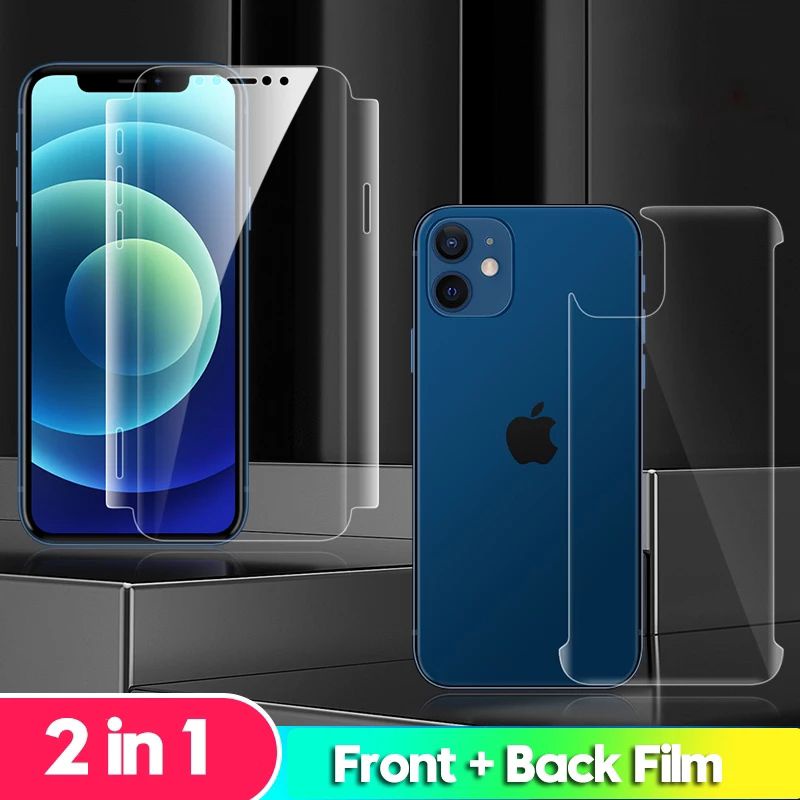 USAMS - HYDROGEL ANTI BREAK FULL COVER IPHONE 11 12 PRO MAX 12 MINI FULL SCREEN PROTECTOR ORIGINAL