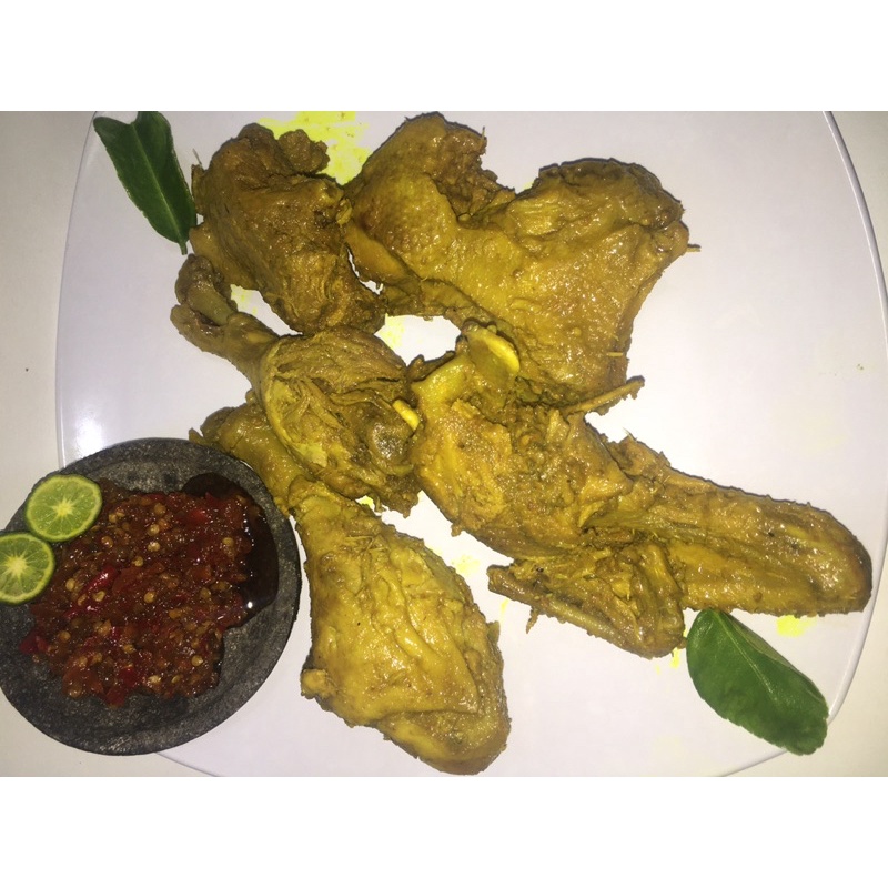 

Bebek Ungkep Bumbu Kuning Siap Goreng 350 gram + Sambal | Rencang Nasi