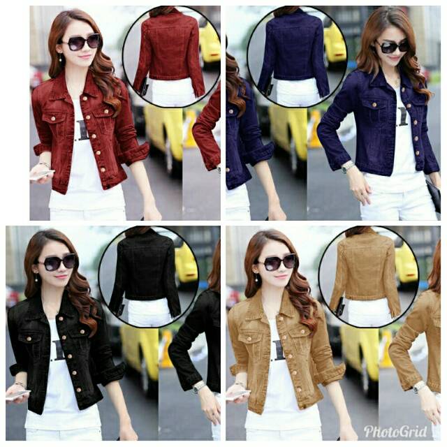 Ts@jaket derby jaket jeans wash ld 100CM pjg50cm