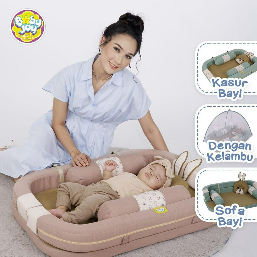 Kasur Bayi Sofa + Kelambu Little Roo Series Baby Joy - BJK4021