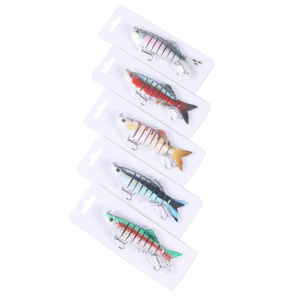 HENGJIA New 1PCS 11cm/22.5g Umpan Pancing Minnow Fishing Lures Wobblers 8 Segments Swimbait Hard Crankbait Fishing Bait Tackle