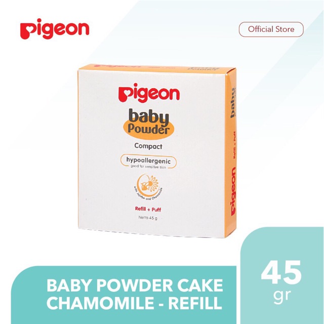 Pigeon Baby Powder Cake Chamomile 45g / bedak pigeon