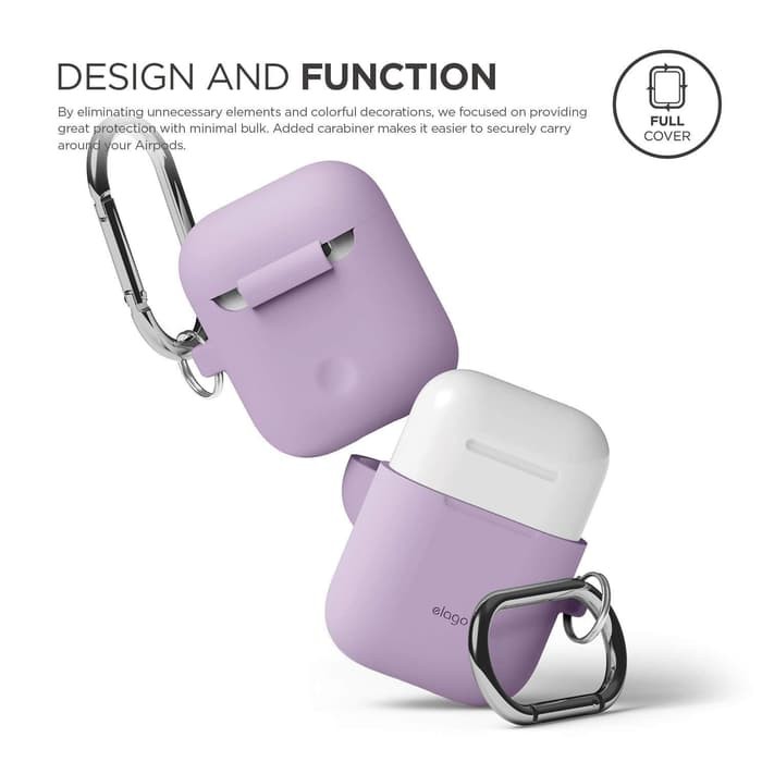 Elago Apple Airpods Hang Case - Silicon Airpod Original Promo Price - Ungu