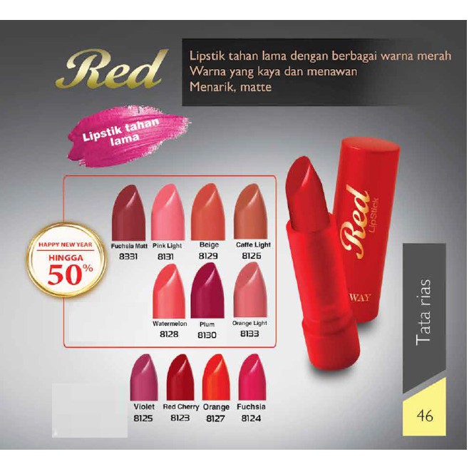 CL_ My Way Red Lipstik Matte / Lipstik Tahan Lama