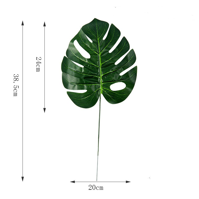 DAUN MOSTERA ARTIFICIAL / MONSTERA DAUN PHILODENDRON UKURAN BESAR