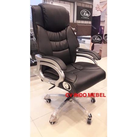 kursi kantor B163/ direktur / direksi / manager impor murah ready makassar empuk mewah berkualitas h